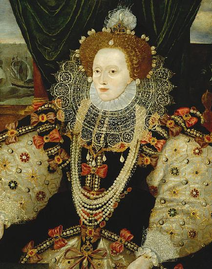 george gower Elizabeth I of England France oil painting art